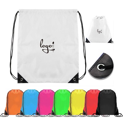 210D Polyester Drawstring Multifunctional Backpack