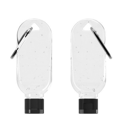 Hand Sanitizer Gel with Carabiner, 1.8 Oz.